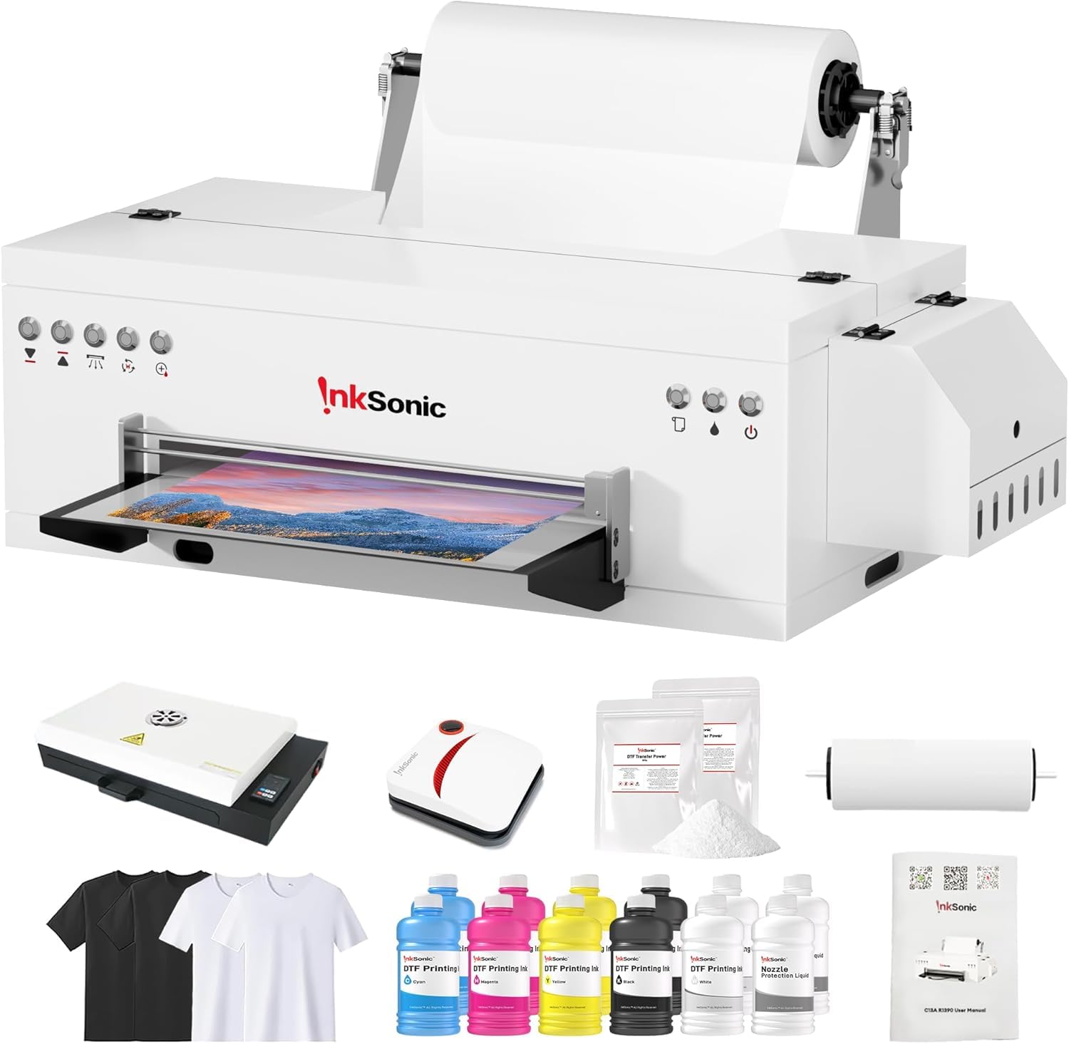 Amazon.com : InkSonic L1800 A3 DTF Printer 2025, 13